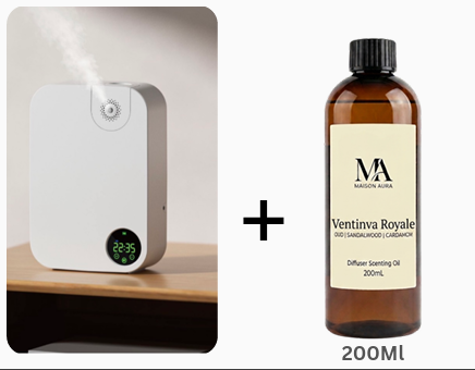 J40 Aroma Diffuser + 200 mL Scenting Oil Combo Deal · Small Space