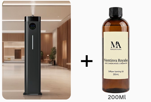 K58 Floor Diffuser + 200 mL Scenting Oil Combo Deal · Large Space